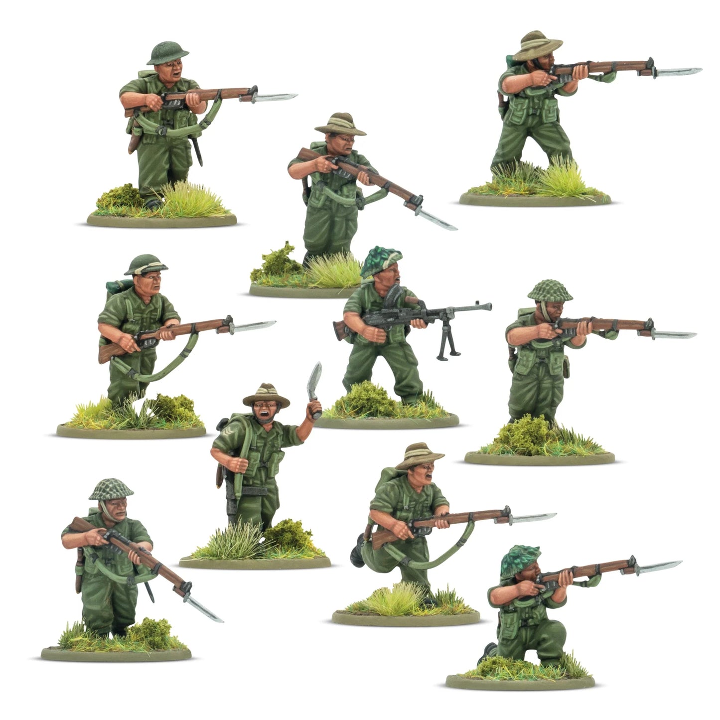 Bolt Action Gurkha Infantry Platoon