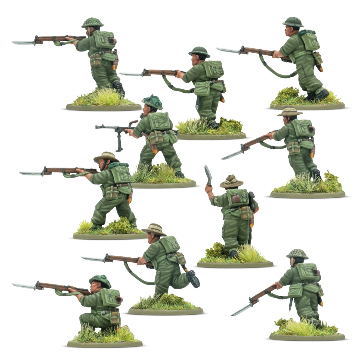 Bolt Action Gurkha Infantry Platoon