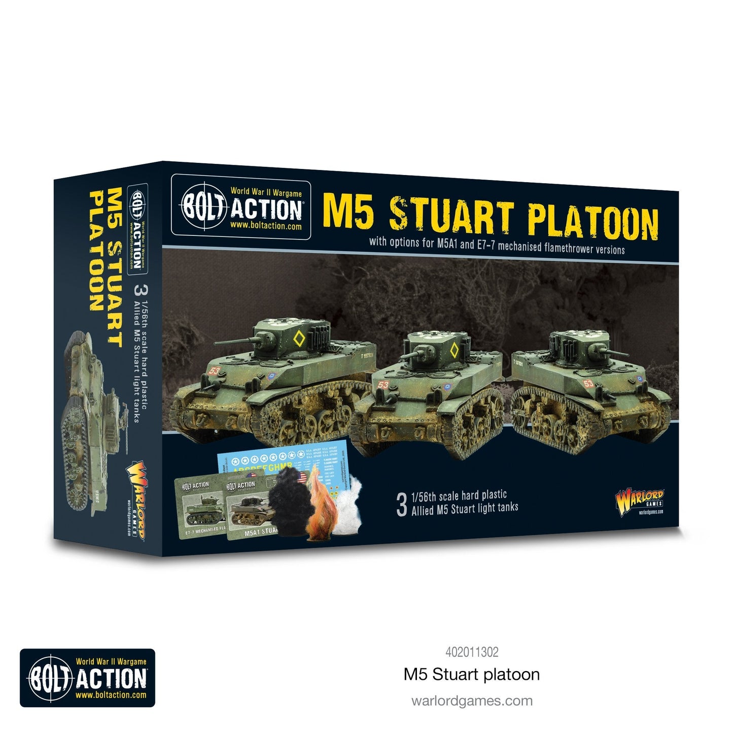 Bolt Action British M5 Stuart Platoon
