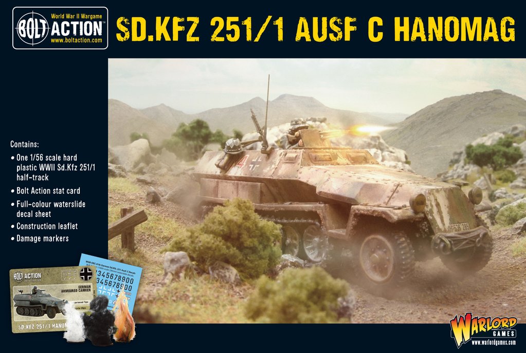 Bolt Action German SD.Kfz 251 C Hanomag