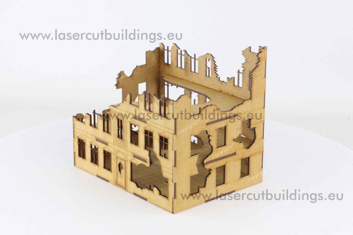 Tenement Brick House I, Destroyed Version  28mm