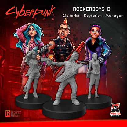 Cyberpunk RED Miniatures - Rockerboys A