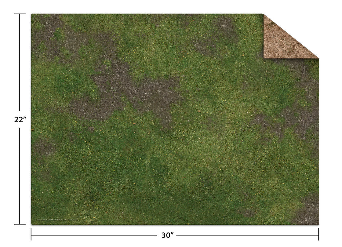 Game Mat Broken Grassland / Desert Scrubland