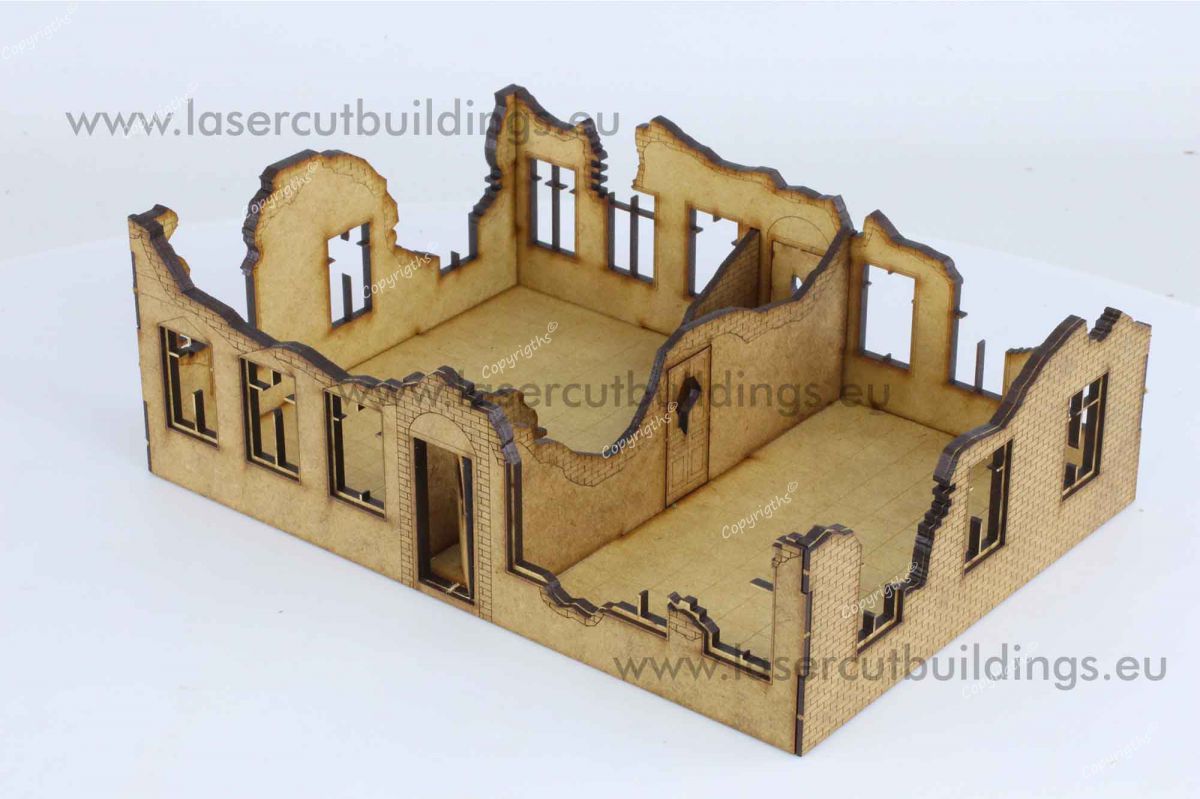 Townhouse 2nd Generation - One-Story Ruin 28mm