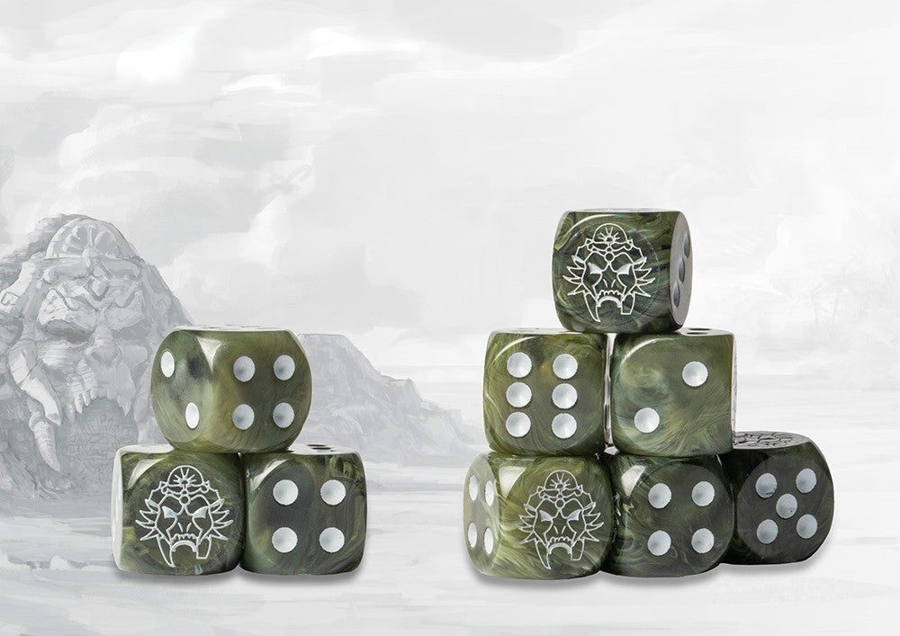 Conquest W'adrhun Green Marble Dice
