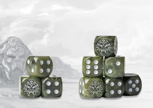 Conquest W'adrhun Green Marble Dice