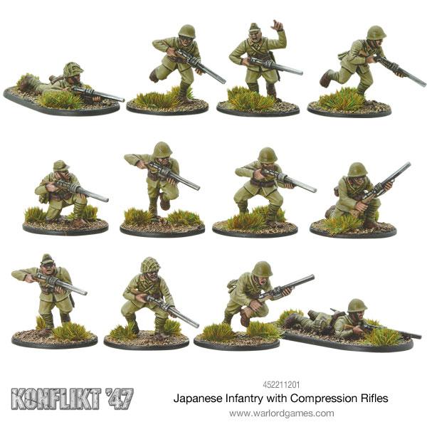 Konflikt '47 Japanese Infantry with Compression Rifles MTO