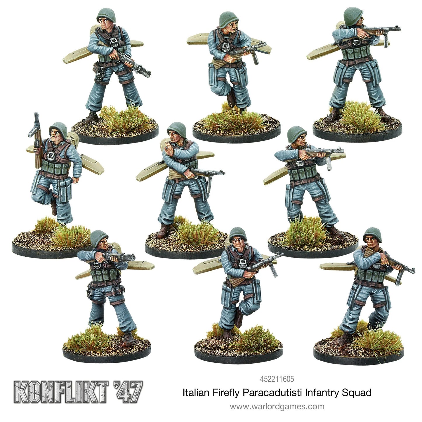 Konflikt '47 Italian Firefly Paracadutisti Infantry Squad MTO