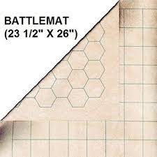 Chessex Battlemat 1” Squares/Hexes (23.5”x26” Playing Surface)