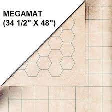 Chessex Megamat 1” Squares/Hexes (34.5”x48” Playing Surface)