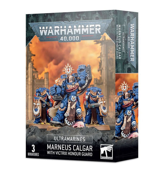 Space Marines Ultramarines Marneus Calgar with Victrix Honour Guard