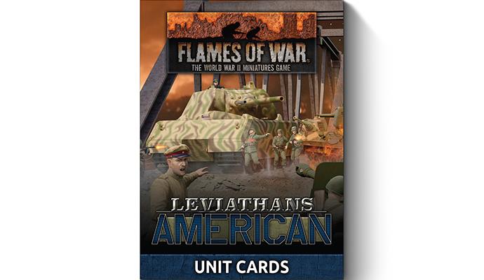 Late War Leviathans American Unit Cards