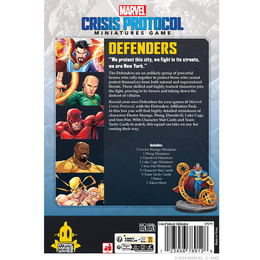 Marvel Crisis Protocol Defenders Affiliation Pack