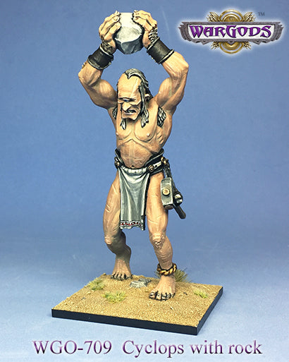 WarGods of Olympus Cyclops With Rock