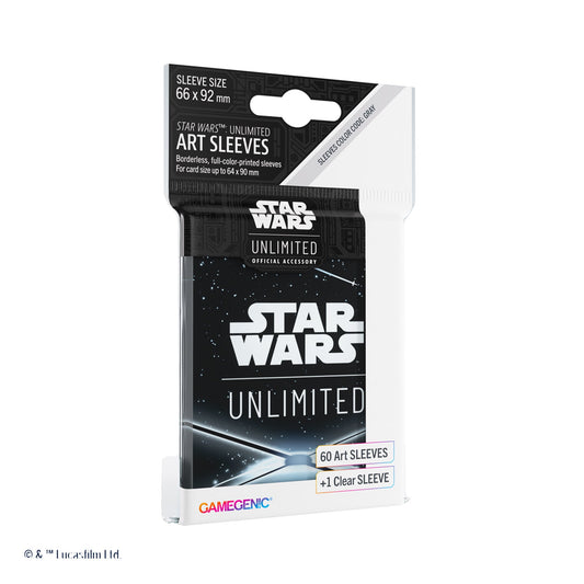 Star Wars Unlimited Art Sleeves Card Back Black