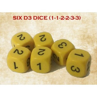 Gunfighter's Ball 6-sided D3's x6