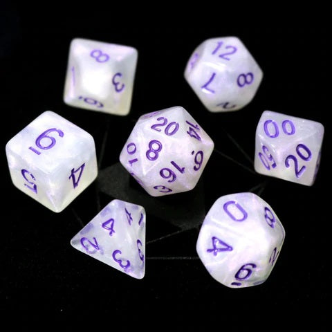 Purple Moonstone 7 Piece RPG Set
