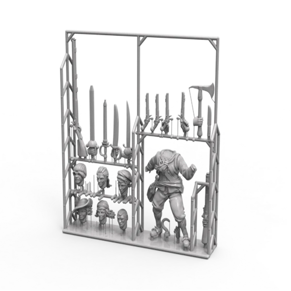 Port Royal Customizable Female Character Sprue