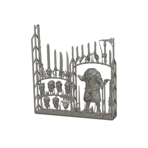 Port Royal Customizable Maroon Character Sprue