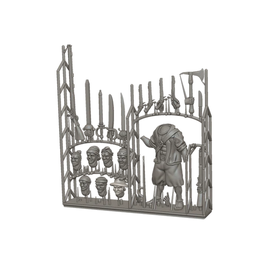 Port Royal Customizable Maroon Character Sprue