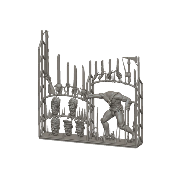 Port Royal Customizable Native American Character Sprue