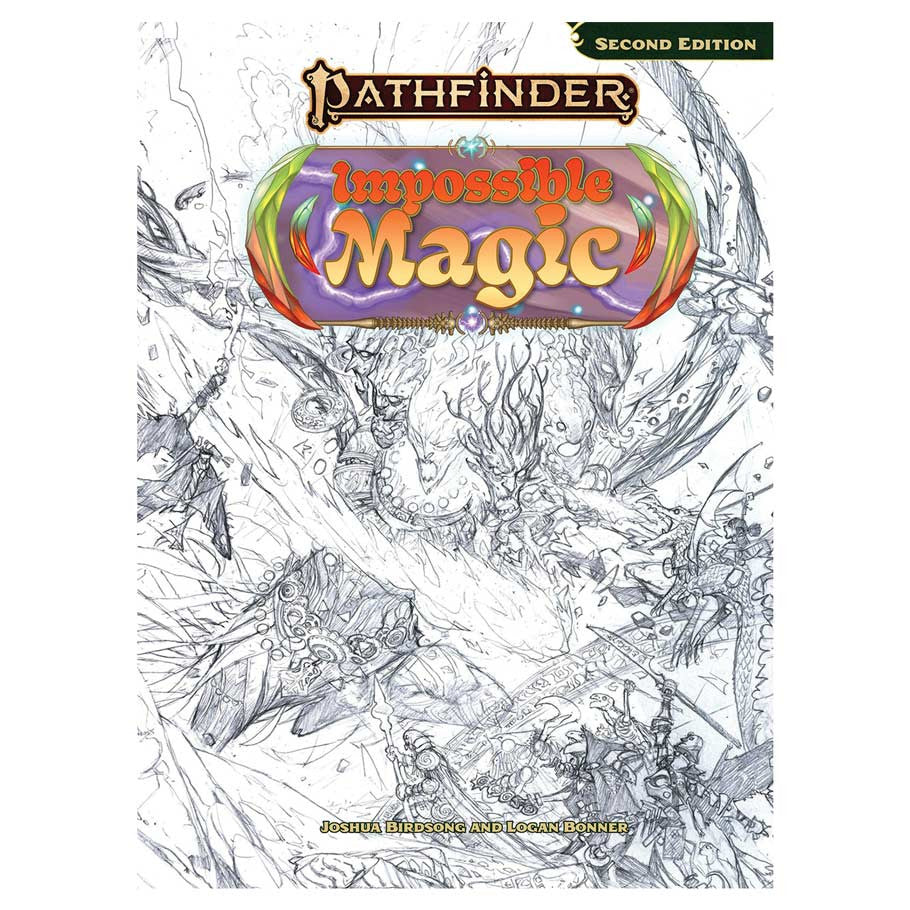 Pathfinder 2E RPG Impossible Magic Sketch Cover Edition