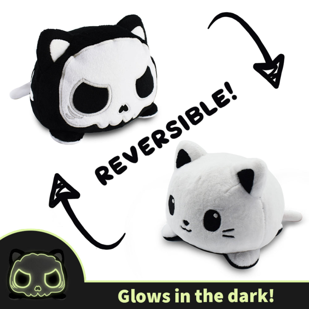 Reversible Cat & Skeleton Plush