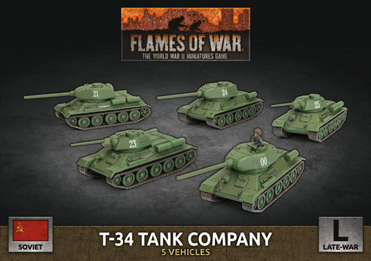 FOW Soviet T-34 Tank Company