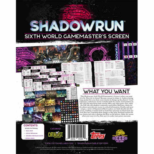 Shadowrun Gamemaster's Screen