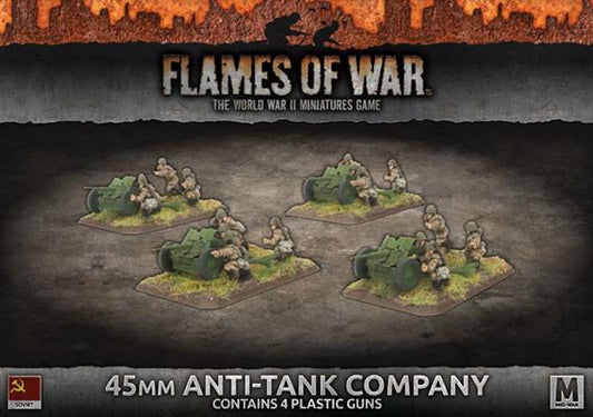 FOW Soviets 45mm Anti-Tank Company Mid-War (Plastic)