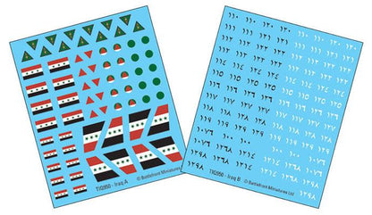 WWIII: Team Yankee Oil War Decal Set