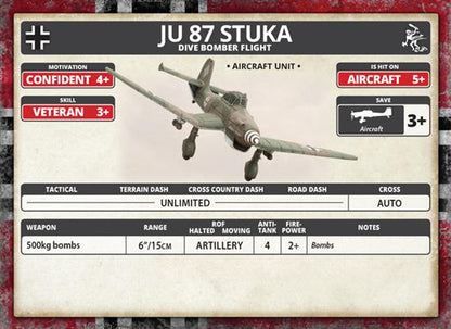 FOW German Ju 87 Stuka Flight