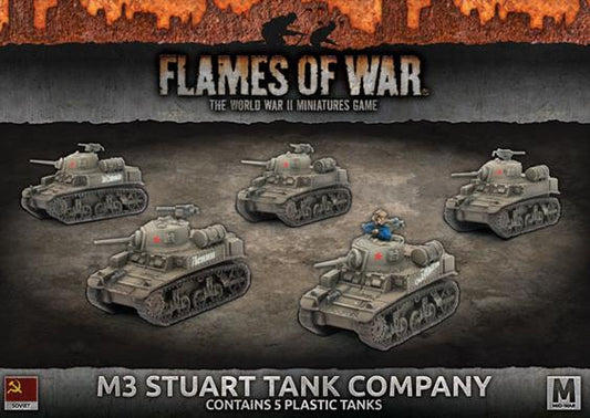 FOW Soviet M3 Stuart Tank Company Mid-War
