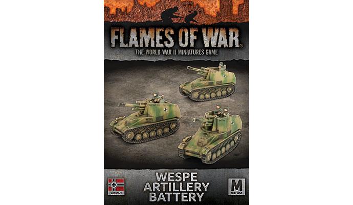FOW German Wespe 10.5cm SP Artillery Battery