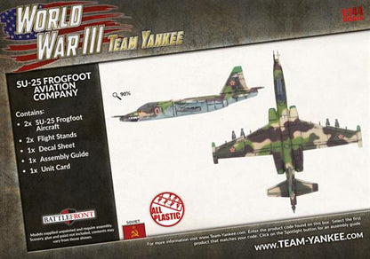 WWIII: Team Yankee Soviet SU-25 Frogfoot Aviation Company