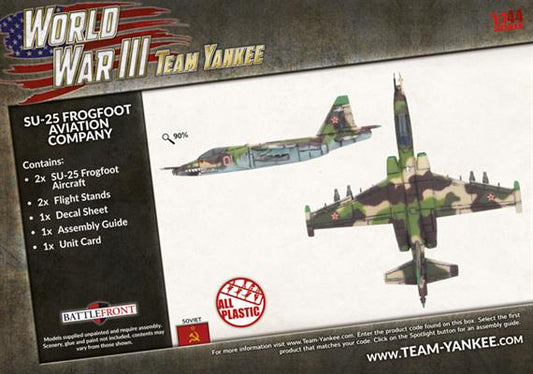 WWIII: Team Yankee Soviet SU-25 Frogfoot Aviation Company