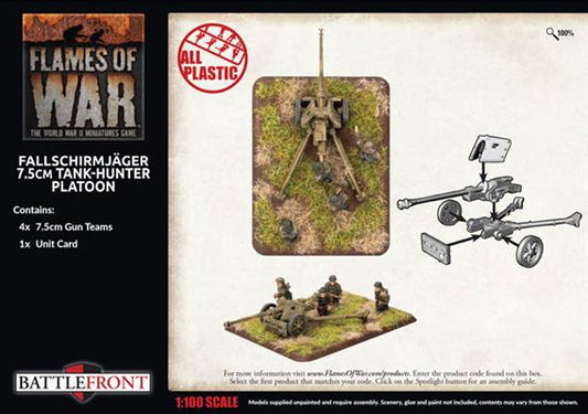 FOW German Fallschirmjager 7.5cm Tank Hunter Platoon