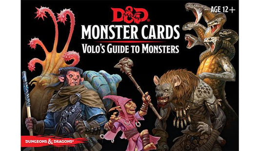 D&D Monster Cards: Volo's Guide to Monsters (81 cards, 2023 Edition)