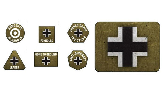 FOW Late War Tokens (x20) and Objectives (x2)