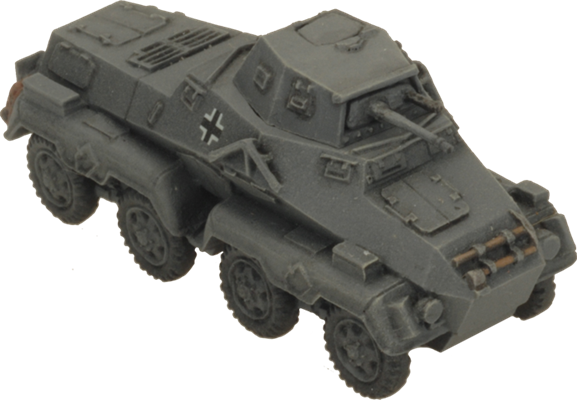 FOW German Cross Sd Kfz 231 Heavy Scout Troop