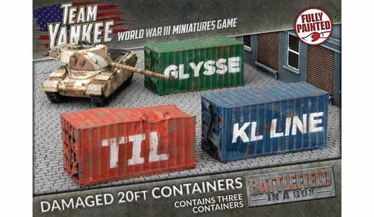 Modern Shipping Containers - Damaged (x3)