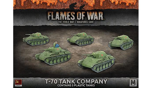 FOW Soviet T-70 Tank Company Mid-War (Plastic)