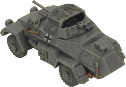 FOW German Cross Sd Kfz 221 and 222 Light Scout Troop
