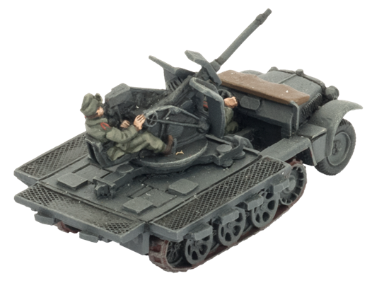 FOW German Cross Sd Kfz 10/4 Light AA Platoon