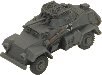 FOW German Cross Sd Kfz 221 and 222 Light Scout Troop