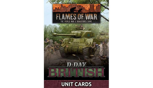 Flames of War D-Day British Cards