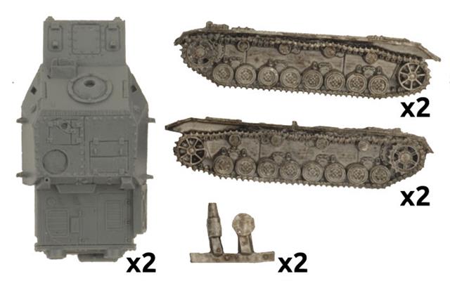 FOW German Brummbar Assault Tank Platoon (x2)