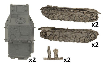 FOW German Brummbar Assault Tank Platoon (x2)