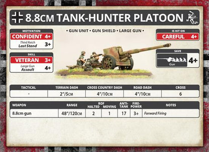 Flames of War German 8.8cm PaK43 Tank Hunter Platoon
