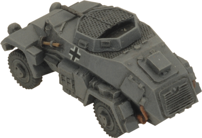 FOW German Cross Sd Kfz 221 and 222 Light Scout Troop